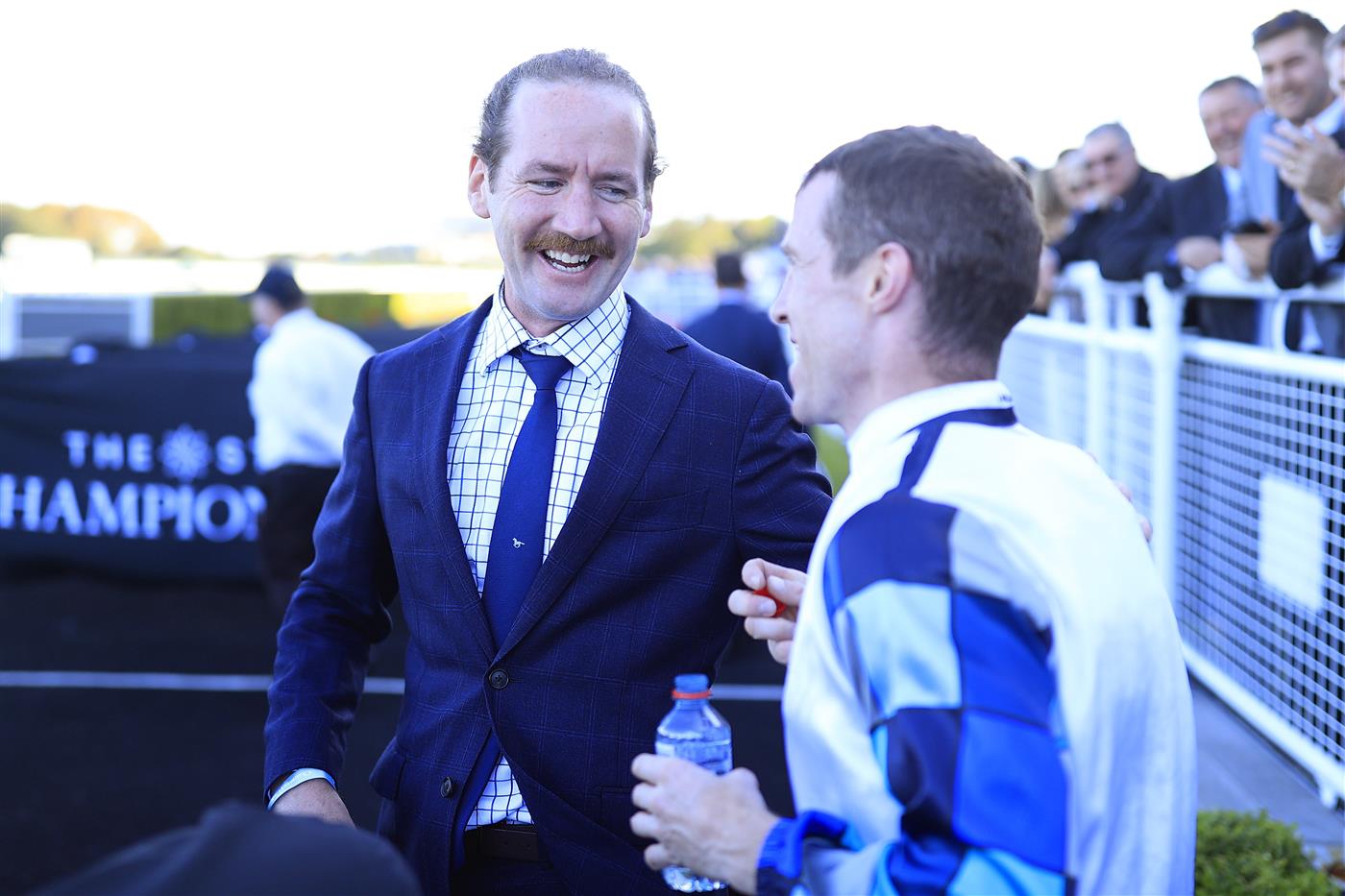 SYDNEY, AUSTRALIA - APRIL 10: Ciaron Maher looks on after winning The Derby with Explosive Jack during The Championships at Royal Randwick Racecourse on April 10, 2021 in Sydney, Australia. (Photo by Mark Evans/Getty Images)