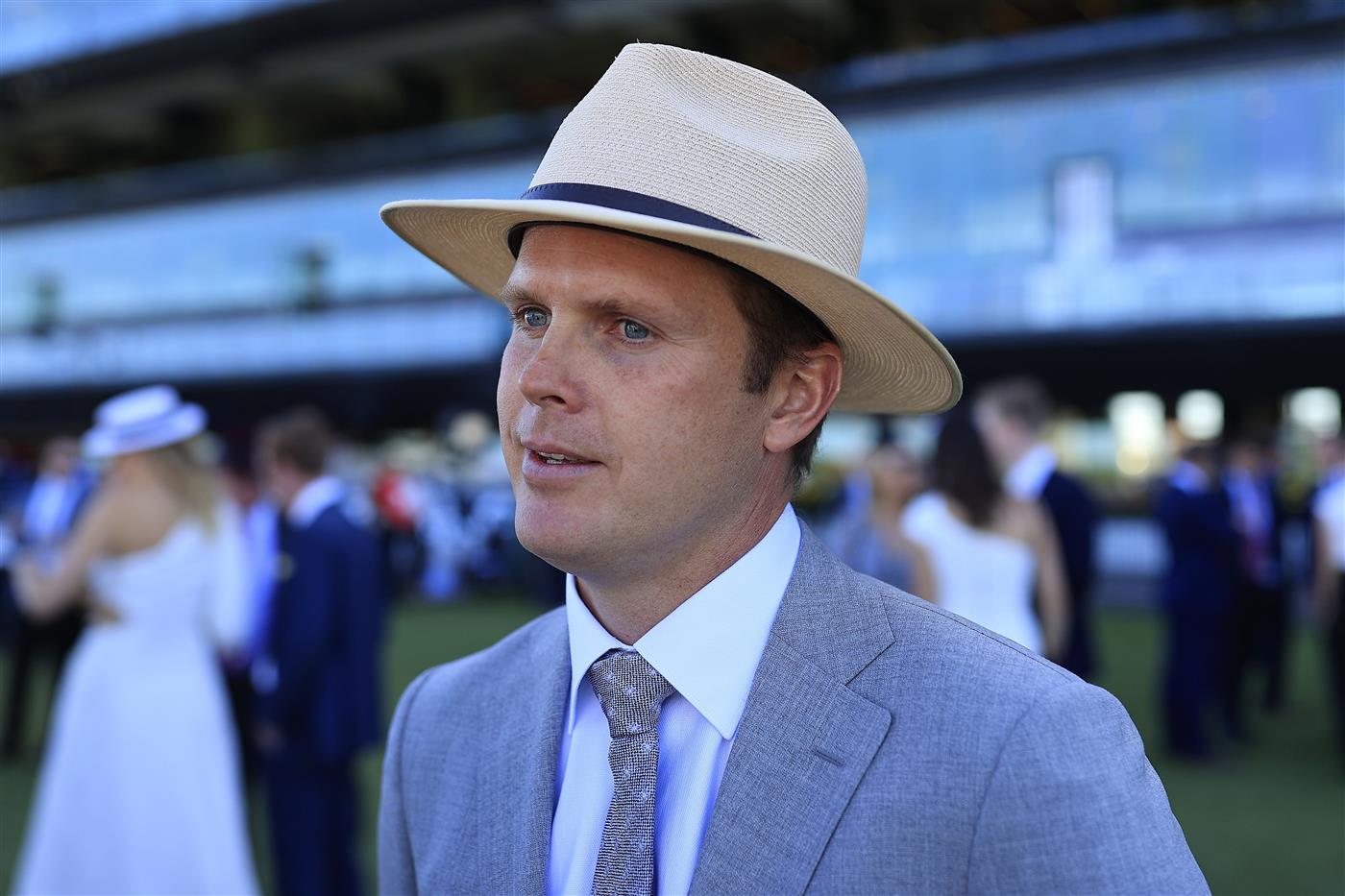 SYDNEY, AUSTRALIA - APRIL 10: Edward Cummings looks on after winning race 4 the TAB Adrian Knox Stakes with Duais during The Championships at Royal Randwick Racecourse on April 10, 2021 in Sydney, Australia. (Photo by Mark Evans/Getty Images)