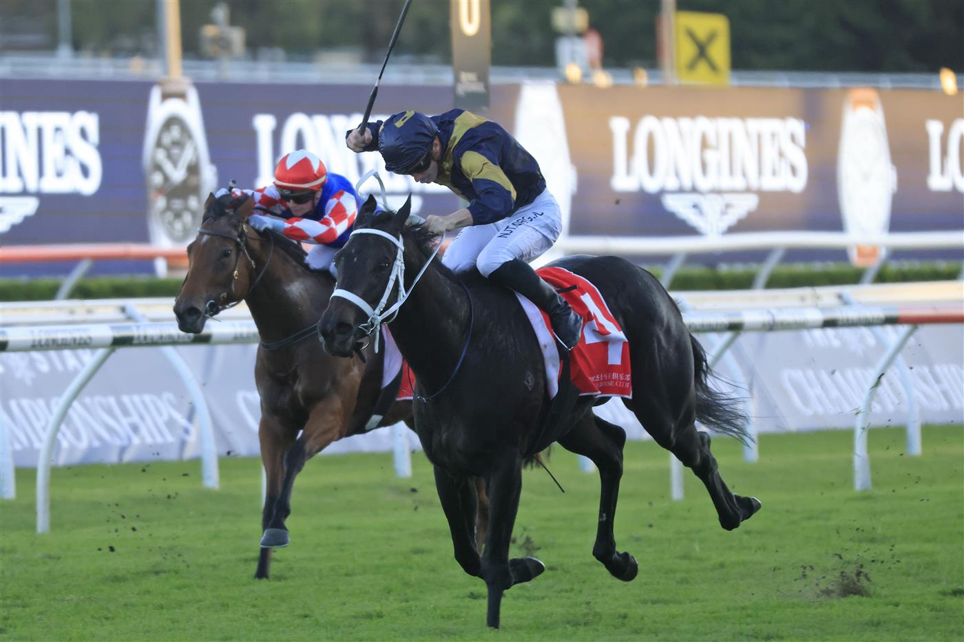SYDNEY, AUSTRALIA - APRIL 10: James McDonald on Matchmaker wins race 10 the China Horse Club PJ Bell Stakes during The Championships at Royal Randwick Racecourse on April 10, 2021 in Sydney, Australia. (Photo by Mark Evans/Getty Images)