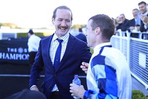 SYDNEY, AUSTRALIA - APRIL 10: Ciaron Maher looks on after winning The Derby with Explosive Jack during The Championships at Royal Randwick Racecourse on April 10, 2021 in Sydney, Australia. (Photo by Mark Evans/Getty Images)