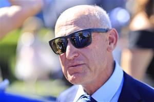 SYDNEY, AUSTRALIA - APRIL 10: Terry Robinson looks on after winning the Country Championships with Art Cadeau during The Championships at Royal Randwick Racecourse on April 10, 2021 in Sydney, Australia. (Photo by Mark Evans/Getty Images)
