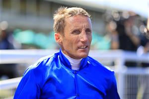SYDNEY, AUSTRALIA - APRIL 10: Damien Oliver on Paulele returns to scale after winning race 1 the Widden Kindergarten Stakes during The Championships at Royal Randwick Racecourse on April 10, 2021 in Sydney, Australia. (Photo by Mark Evans/Getty Images)