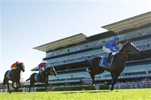 SYDNEY, AUSTRALIA - APRIL 10: James McDonald on Anamoe wins race 6 the Inglis Sires’ during The Championships at Royal Randwick Racecourse on April 10, 2021 in Sydney, Australia. (Photo by Mark Evans/Getty Images)