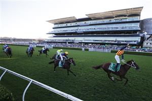 SYDNEY, AUSTRALIA - APRIL 10: James McDonald on Nature Strip wins race 8 the Heineken TJ Smith Stakes during The Championships at Royal Randwick Racecourse on April 10, 2021 in Sydney, Australia. (Photo by Mark Evans/Getty Images)