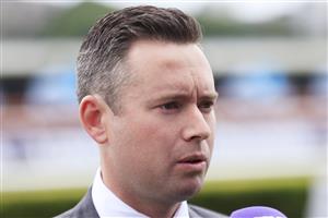 SYDNEY, AUSTRALIA - APRIL 17: Adrian Bott looks on after winning race 1 the Agency Real Estate Mile with Converge during day two of The Championships at Royal Randwick Racecourse on April 17, 2021 in Sydney, Australia. (Photo by Mark Evans/Getty Images)