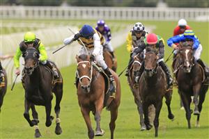 SYDNEY, AUSTRALIA - APRIL 17: Ron Stewart on Selino wins race 7 the Schweppes Sydney Cup during day two of The Championships at Royal Randwick Racecourse on April 17, 2021 in Sydney, Australia. (Photo by Mark Evans/Getty Images)