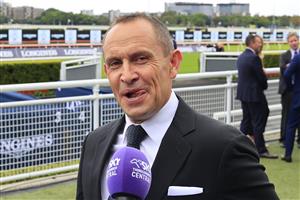 SYDNEY, AUSTRALIA - APRIL 17: Chris Waller looks on after winning race 5 the Star Australian Oaks with Hungry Heart during day two of The Championships at Royal Randwick Racecourse on April 17, 2021 in Sydney, Australia. (Photo by Mark Evans/Getty Images)