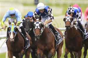 SYDNEY, AUSTRALIA - APRIL 17: Hugh Bowman on Cristal Breeze wins race 3 the Polytrack Provincial Championships Final during day two of The Championships at Royal Randwick Racecourse on April 17, 2021 in Sydney, Australia. (Photo by Mark Evans/Getty Images)