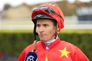 SYDNEY, AUSTRALIA - APRIL 17: James McDonald on Wild Ruler returns to scale after winning race 6 the Arrowfield 3YO Sprint during day two of The Championships at Royal Randwick Racecourse on April 17, 2021 in Sydney, Australia. (Photo b y Mark Evans/Getty Images)