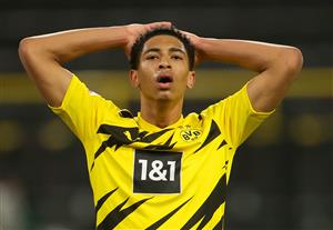 DORTMUND, GERMANY - APRIL 21: Jude Bellingham of Borussia Dortmund reacts during the Bundesliga match between Borussia Dortmund and 1. FC Union Berlin at Signal Iduna Park on April 21, 2021 in Dortmund, Germany. (Getty Images)