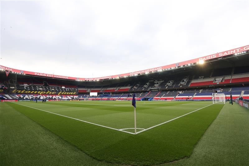 PARIS, FRANCE - APRIL 28: A general view inside the stadium prior to the UEFA Champions League Semi Final First Leg match between Paris Saint-Germain and Manchester City  at Parc des Princes on April 28, 2021 in Paris, France. (Getty Images)