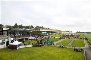 WARRNAMBOOL, AUSTRALIA - MAY 06: General view during Grand Annual Day during the Warrnambool Jumps Carnival at Warrnambool Racing Club on May 06, 2021 in Warrnambool, Australia. (Photo by Vince Caligiuri/Getty Images)