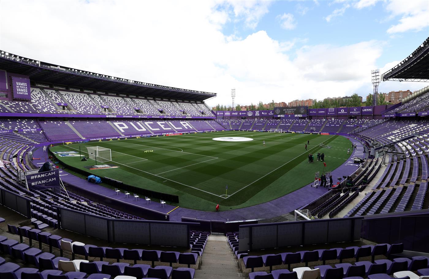 VALLADOLID, SPAIN - MAY 13: A general view inside the stadium prior to the La Liga Santander match between Real Valladolid CF and Villarreal CF at Estadio Municipal Jose Zorrilla on May 13, 2021 in Valladolid, Spain. (Getty Images)