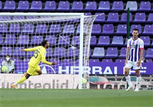 VALLADOLID, SPAIN - MAY 13: Etienne Capoue of Villarreal CF celebrates after scoring their side's second goal during the La Liga Santander match between Real Valladolid CF and Villarreal CF at Estadio Municipal Jose Zorrilla on May 13, 2021 in Valladolid, Spain. (Getty Images)