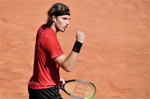 Stefanos Tsitsipas celebrate