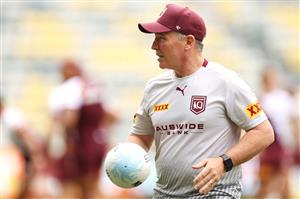 TOWNSVILLE, AUSTRALIA - JUNE 08: Queensland Maroons coach Paul Green looks on during a Queensland Maroons State of Origin training session at Queensland Country Bank Stadium on June 08, 2021 in Townsville, Australia. (Photo by Mark Kolbe/Getty Images)