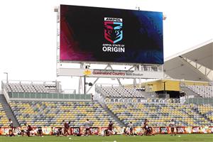 TOWNSVILLE, AUSTRALIA - JUNE 08: A general view is seen during a Queensland Maroons State of Origin training session at Queensland Country Bank Stadium on June 08, 2021 in Townsville, Australia. (Photo by Mark Kolbe/Getty Images)