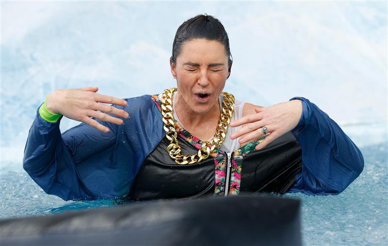 MELBOURNE, AUSTRALIA - JUNE 14: Sharni Norder, current TV personality and former Collingwood AFLW player, is seen during Big Freeze 7 at the Melbourne Cricket Ground on June 14, 2021 in Melbourne, Australia. (Photo by Michael Willson/AFL Photos via Getty Images)