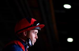 ASCOT, ENGLAND - JUNE 17: Jockey Leigh Roche looks on on Day Three of the Royal Ascot Meeting at Ascot Racecourse on June 17, 2021 in Ascot, England. A total of twelve thousand racegoers made up of Owners and the Public are permitted to attend the meeting due to it being an Events Research Programme (ERP) set up by the government due to the Coronavirus Pandemic. (Photo by Harry Trump/Getty Images)