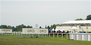 ASCOT, ENGLAND - JUNE 17: Hector Crouch riding Surefire (pink cap) win The King George V Stakes on Day Three of the Royal Ascot Meeting at Ascot Racecourse on June 17, 2021 in Ascot, England. A total of twelve thousand racegoers made up of owners and the public are permitted to attend the meeting due to it being an Events Research Programme (ERP) set up by the Government due to the Coronavirus pandemic. (Photo by Alan Crowhurst/Getty Images)