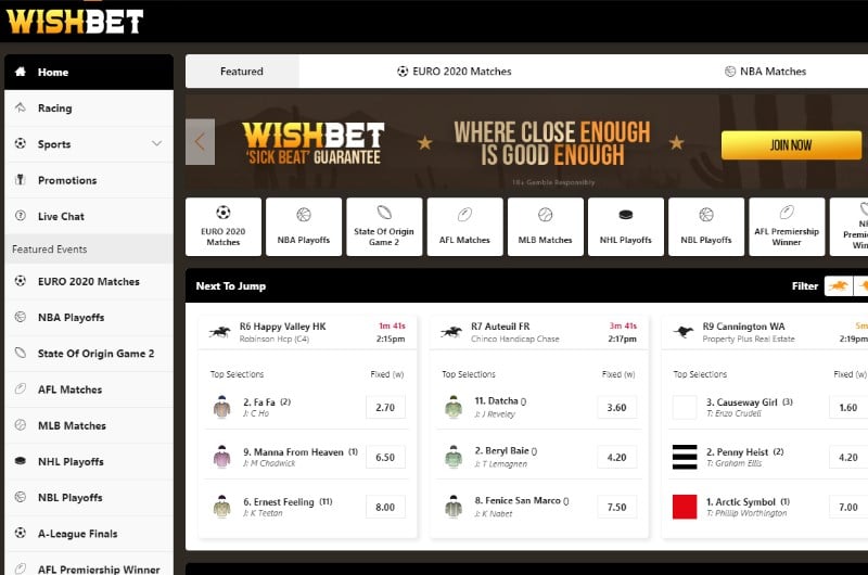 WishBet promo code