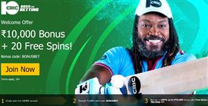 10cric bonus code BONUSBET