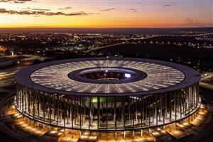 BRASILIA, BRAZIL - JULY 06: Aerial view of Mané Garrincha Stadium before a semi-final match of Copa America Brazil 2021 between Argentina and Colombia on July 06, 2021 in Brasilia, Brazil. (Getty Images)
