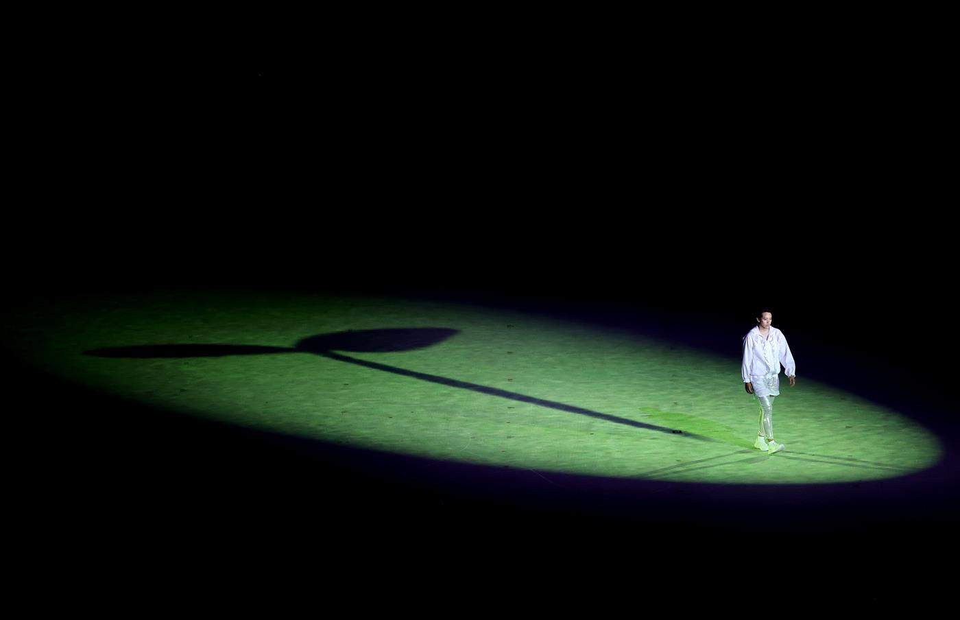 TOKYO, JAPAN - JULY 23: A performer is seen acting during the Opening Ceremony of the Tokyo 2020 Olympic Games at Olympic Stadium on July 23, 2021 in Tokyo, Japan. (Getty Images)