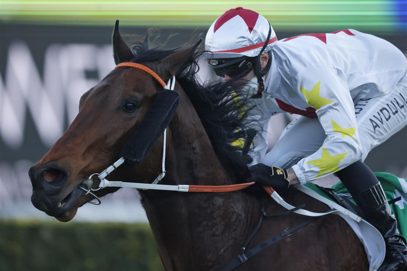SYDNEY, AUSTRALIA - AUGUST 07: Brenton Avdulla  on Kingsheir wins race 10 the ATC Thank You Jockeys Handicap during Sydney Racing at Royal Randwick Racecourse on August 07, 2021 in Sydney, Australia. (Photo by Mark Evans/Getty Images)