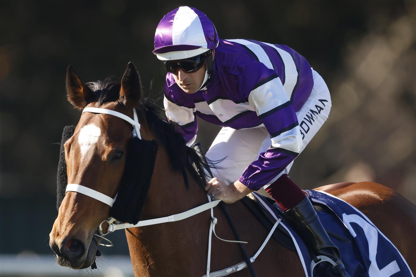 SYDNEY, AUSTRALIA - AUGUST 07: Hugh Bowman on Starla returns to scale after winning
 race 6 the Ray Selkrig Handicap during Sydney Racing at Royal Randwick Racecourse on August 07, 2021 in Sydney, Australia. (Photo by Mark Evans/Getty Images)