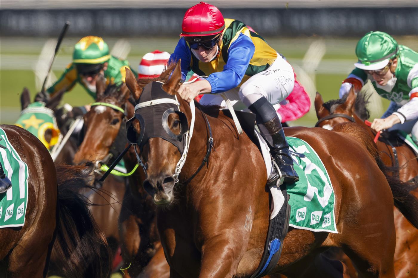 SYDNEY, AUSTRALIA - AUGUST 07: James McDonald on Dream Runner wins race 3 the Tab Highway Class 3 Plate during Sydney Racing at Royal Randwick Racecourse on August 07, 2021 in Sydney, Australia. (Photo by Mark Evans/Getty Images)