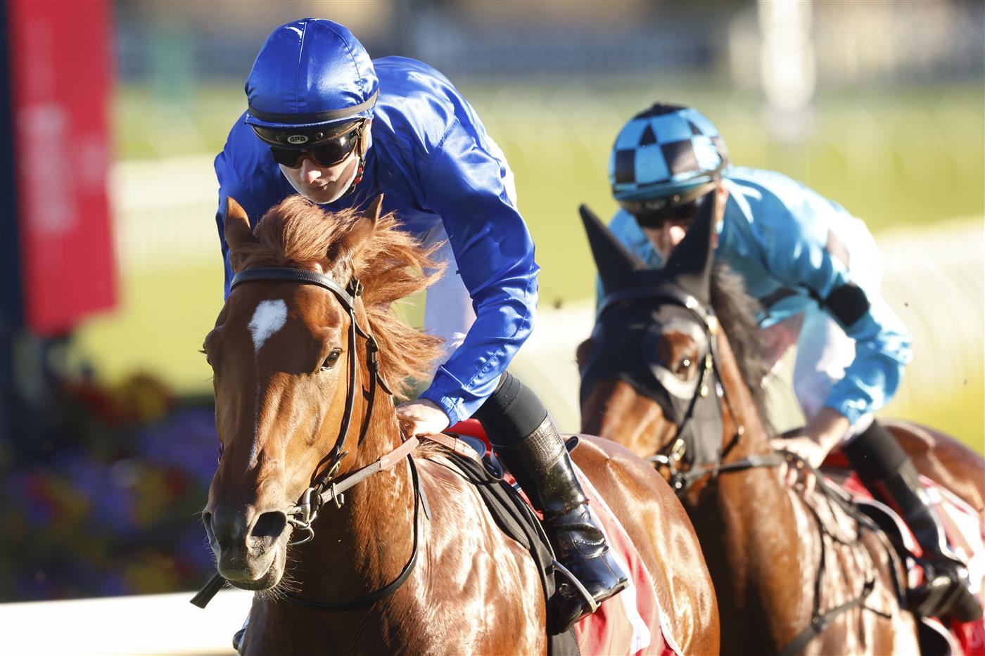SYDNEY, AUSTRALIA - AUGUST 07: James McDonald on Paulele wins race 8 the Fujitsu General Rosebud at Royal Randwick Racecourse  on August 07, 2021 in Sydney, Australia. (Photo by Mark Evans/Getty Images)