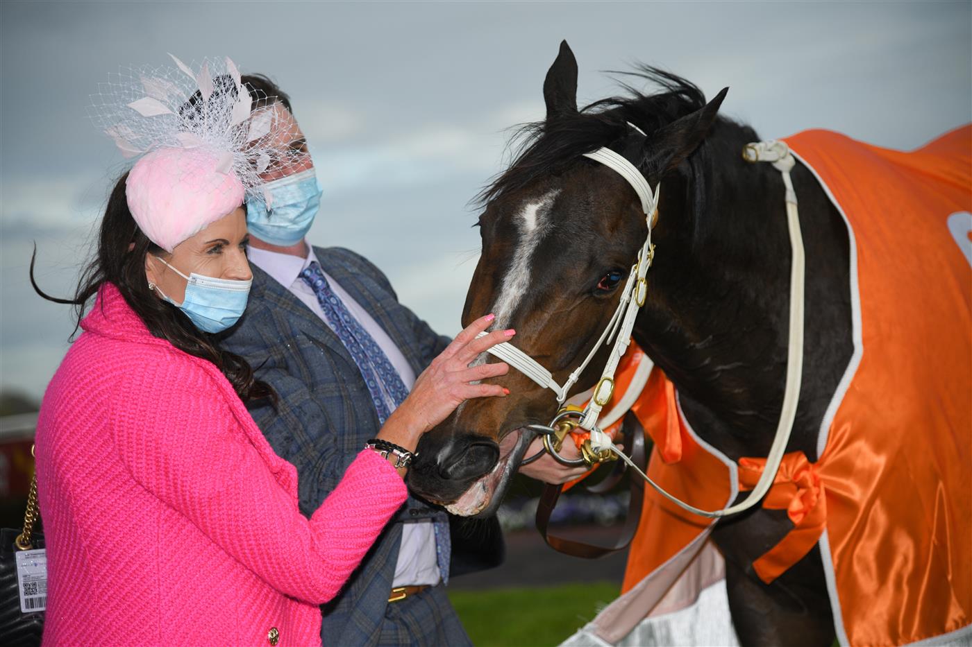 MELBOURNE, AUSTRALIA - SEPTEMBER 18: Trainer Natalie Young poses after Sierra Sue won Race 8, the Neds Sir Rupert Clarke Stakes, during Melbourne Racing at Caulfield Racecourse on September 18, 2021 in Melbourne, Australia. (Photo by Vince Caligiuri/Getty Images)