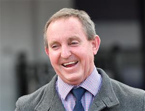 MELBOURNE, AUSTRALIA - SEPTEMBER 22: Trainer Greg Eurell after Cuban Link won Race 3, the Myer Fashions On Your Front Lawn, during Melbourne Racing at Flemington Racecourse on September 22, 2021 in Melbourne, Australia. (Photo by Vince Caligiuri/Getty Images)