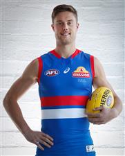 PERTH, AUSTRALIA - SEPTEMBER 20: Josh Schache of the Bulldogs poses for a photograph during the Western Bulldogs photo opportunity on September 20, 2021 in Perth, Australia. (Photo by Michael Willson/AFL Photos via Getty Images)