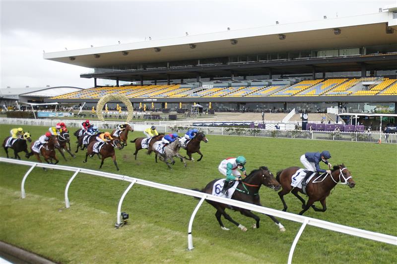 SYDNEY, AUSTRALIA - SEPTEMBER 25: James McDonald on Head Of State wins race 9 the ACY Securities Gloaming Stakes during Sydney Racing on Golden Rose Day at Rosehill Gardens on September 25, 2021 in Sydney, Australia. (Photo by Mark Evans/Getty Images)