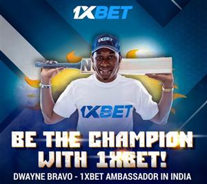 1xBet Dwayne Bravo