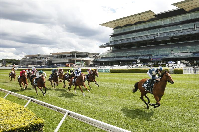 SYDNEY, AUSTRALIA - OCTOBER 02: James McDonald on Coolangatta wins race 2 the Keeneland Gimcrack Stakes during Sydney Racing on Epsom Day at Royal Randwick Racecourse on October 02, 2021 in Sydney, Australia. (Photo by Mark Evans/Getty Images)