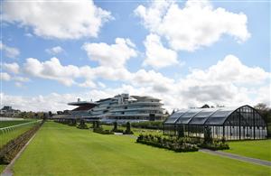 MELBOURNE, AUSTRALIA - OCTOBER 02: Spring Carnival  Marquee is seen during Melbourne Racing at Flemington Racecourse on October 02, 2021 in Melbourne, Australia. Crowds could be back for the Cup Carnival in November. (Photo by Vince Caligiuri/Getty Images)