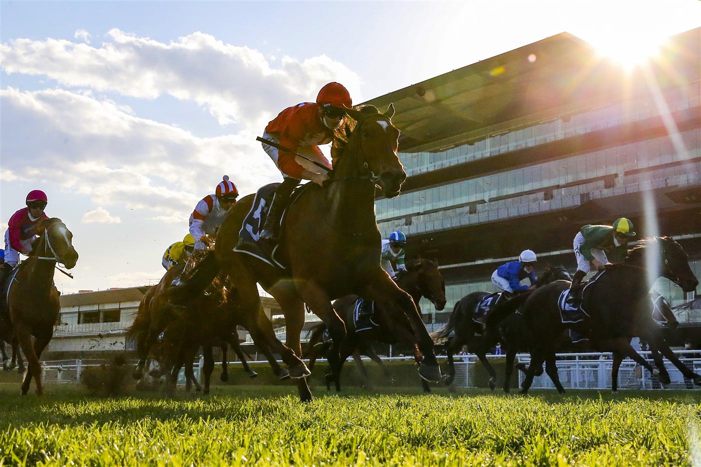 SYDNEY, AUSTRALIA - OCTOBER 09: James McDonald on Minhaaj wins race 9 The Nivison during Sydney Racing at Royal Randwick Racecourse on October 09, 2021 in Sydney, Australia. (Photo by Mark Evans/Getty Images)