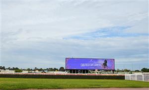 MELBOURNE, AUSTRALIA - OCTOBER 09: General view during Melbourne Racing at Caulfield Racecourse on October 09, 2021 in Melbourne, Australia. Race meetings are still held with no crowds in attendance due to Covid restrictions. (Photo by Vince Caligiuri/Getty Images)