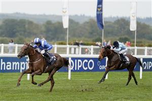 ASCOT, ENGLAND - OCTOBER 16: Jim Crowley riding Aldaary win The Balmoral Handicap Stakes during the Qipco British Champions Day at Ascot Racecourse on October 16, 2021 in Ascot, England. (Photo by Alan Crowhurst/Getty Images)