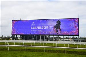 MELBOURNE, AUSTRALIA - OCTOBER 16: General view during Caulfield Cup Day at Caulfield Racecourse on October 16, 2021 in Melbourne, Australia. (Photo by Vince Caligiuri/Getty Images)