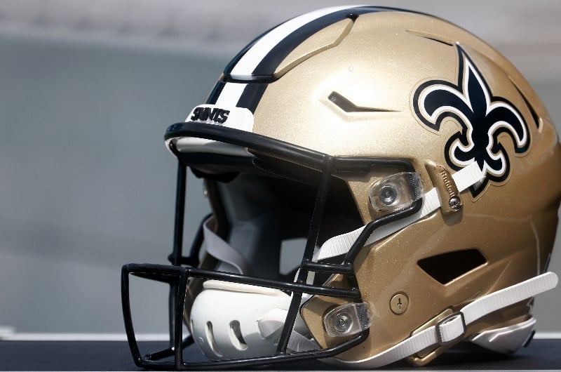 new orleans saints helmet
