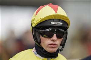 CHELTENHAM, ENGLAND - OCTOBER 22: Harry Cobden poses at Cheltenham Racecourse on October 22, 2021 in Cheltenham, England. (Photo by Alan Crowhurst/Getty Images)