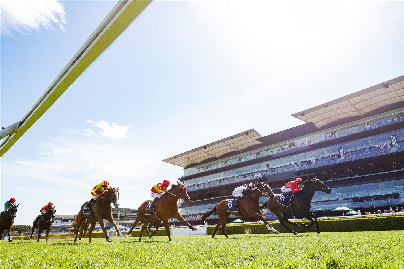 SYDNEY, AUSTRALIA - OCTOBER 23: Sam Clipperton on Exoboom wins race 5 the Robrick Lodge Filante Handicap during Sydney Racing at Royal Randwick Racecourse on October 23, 2021 in Sydney, Australia. (Photo by Mark Evans/Getty Images)