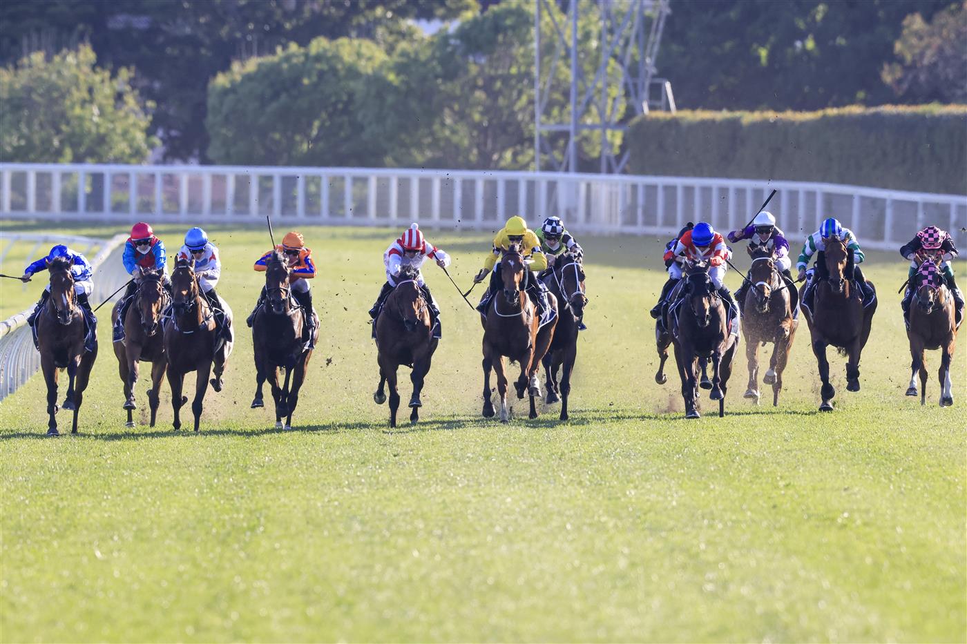 SYDNEY, AUSTRALIA - OCTOBER 23: Kerrin McEvoy on Icebath wins race 9 The Invitation during Sydney Racing at Royal Randwick Racecourse on October 23, 2021 in Sydney, Australia. (Photo by Mark Evans/Getty Images)