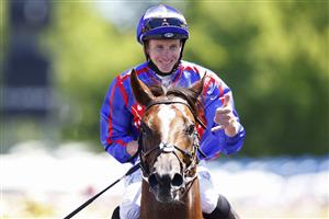 MELBOURNE, AUSTRALIA - NOVEMBER 02: James Mcdonald riding #1 Profiteer returns to scale after winning race 6, The Schweppervescence Plateduring 2021 Melbourne Cup Day at Flemington Racecourse on November 02, 2021 in Melbourne, Australia. (Photo by Daniel Pockett/Getty Images)