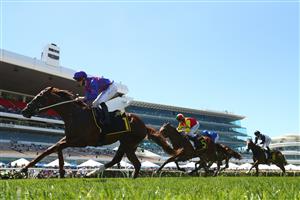 MELBOURNE, AUSTRALIA - NOVEMBER 02: James Mcdonald riding #1 Profiteer wins race 6, The Schweppervescence Plate
during 2021 Melbourne Cup Day at Flemington Racecourse on November 02, 2021 in Melbourne, Australia. (Photo by Robert Cianflone/Getty Images)