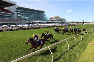 MELBOURNE, AUSTRALIA - NOVEMBER 02: Nash Rawiller riding #2 Rich Hips wins race 8, The Hong Kong Jockey Club Stakes
during 2021 Melbourne Cup Day at Flemington Racecourse on November 02, 2021 in Melbourne, Australia. (Photo by Robert Cianflone/Getty Images)